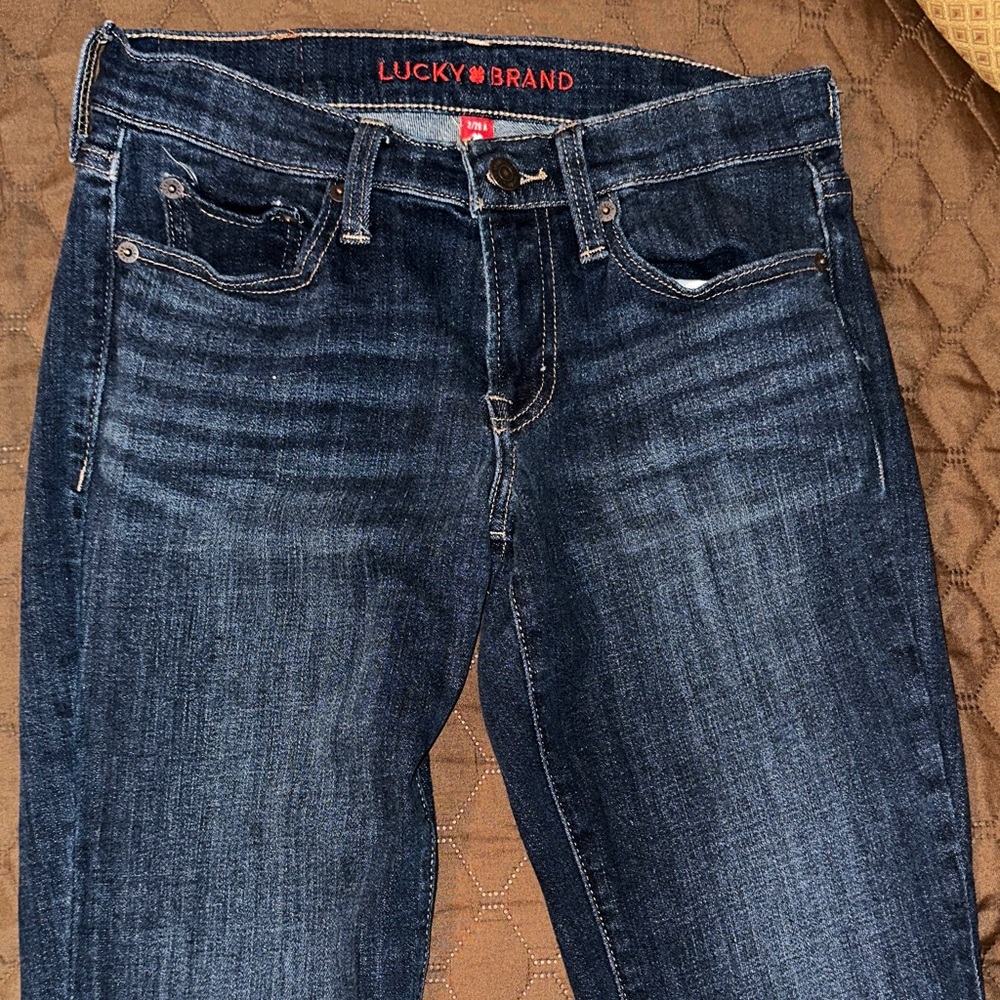 Lucky Brand Women's Dark Indigo Skinny Jeans